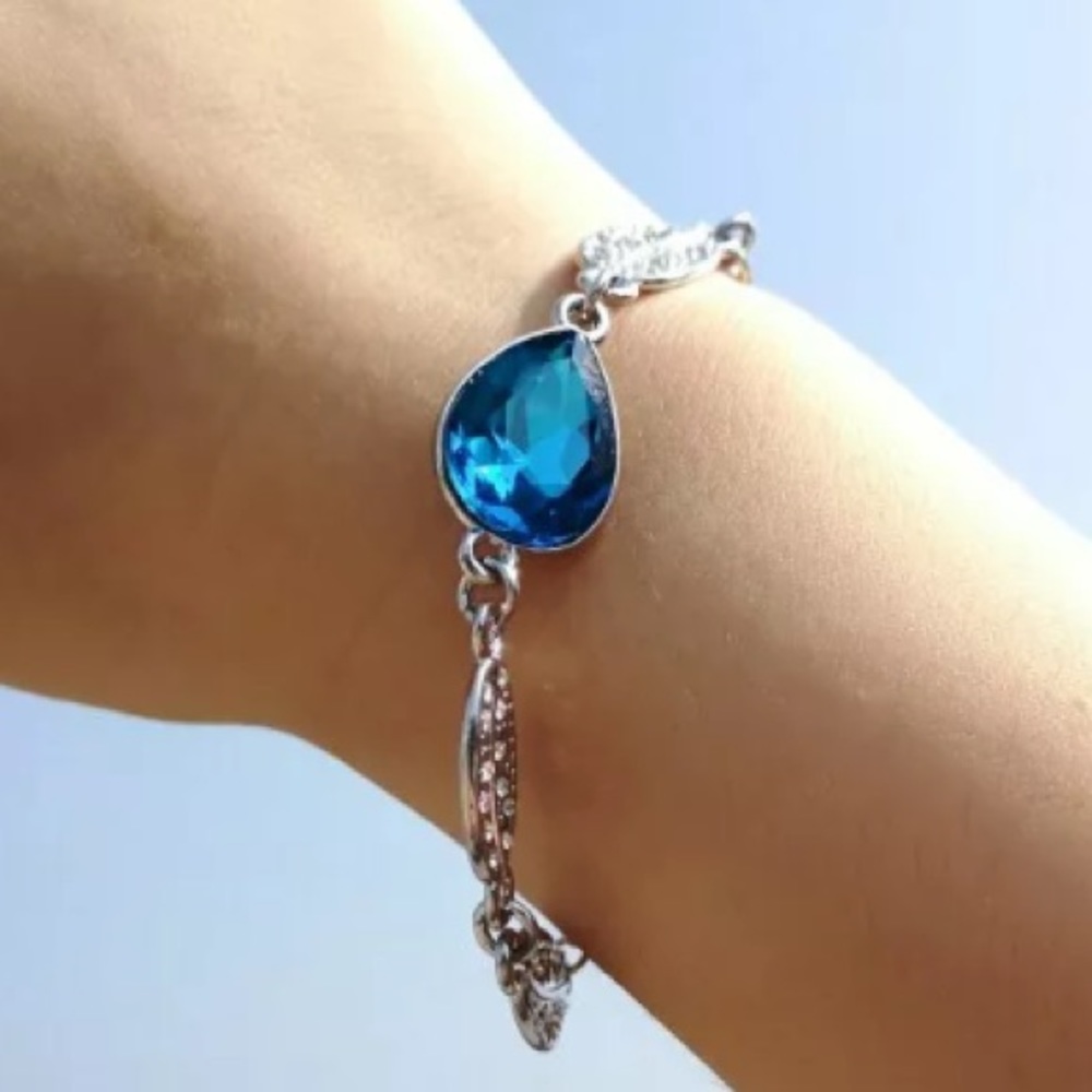 ❤️gorgeous aquamarine water drop gemstone bracelet